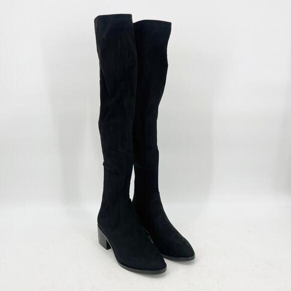 Steve Madden Women's Georgette Over the Knee Boots Size 8 Black Pull On NIB - Picture 5 of 13